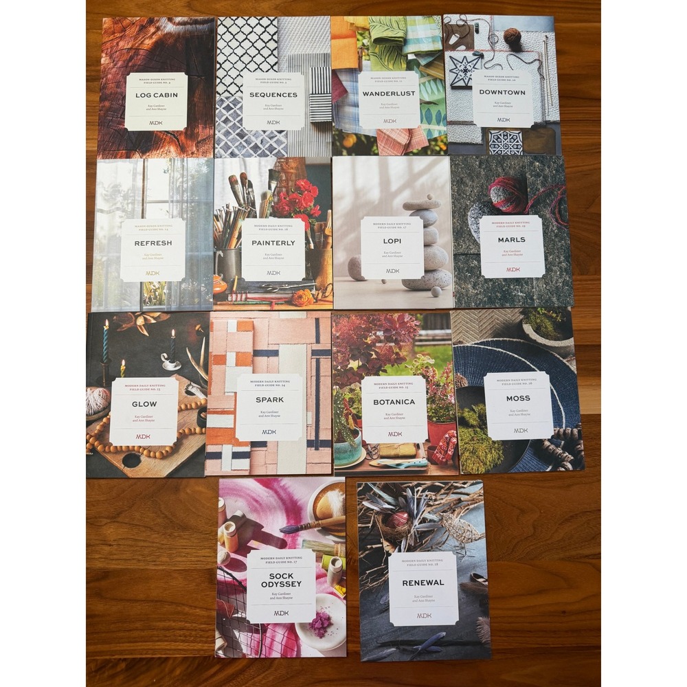 MDK Modern Daily Knitting Field Guide Lot of 14 Knit Crochet Patterns